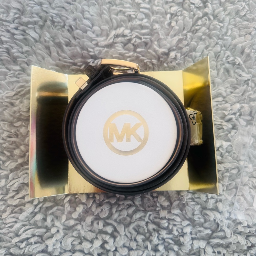 Michael Kors Dark Brown Signature  women’s Belt. Brand New - Picture 5 of 9